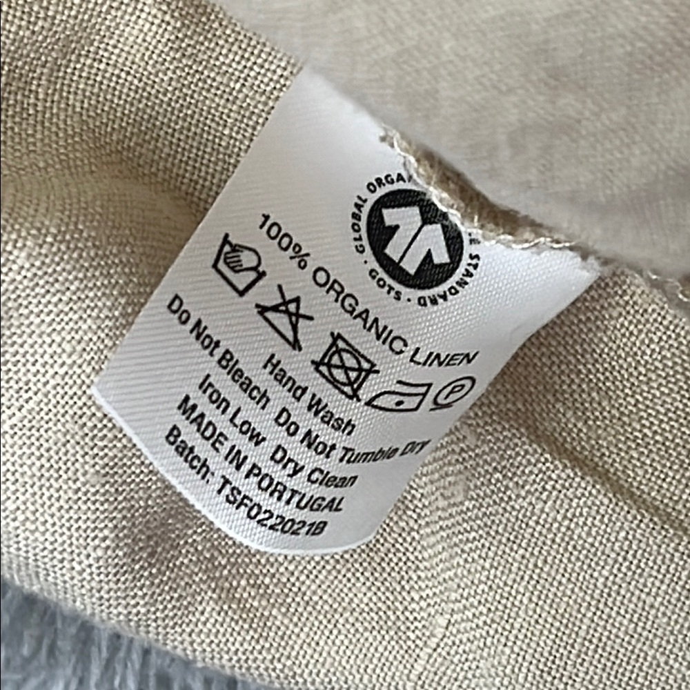 NEW The Simple Folk 6-8 Years 100% Organic Linen Oatmeal Cross-Back Apron - Picture 5 of 8